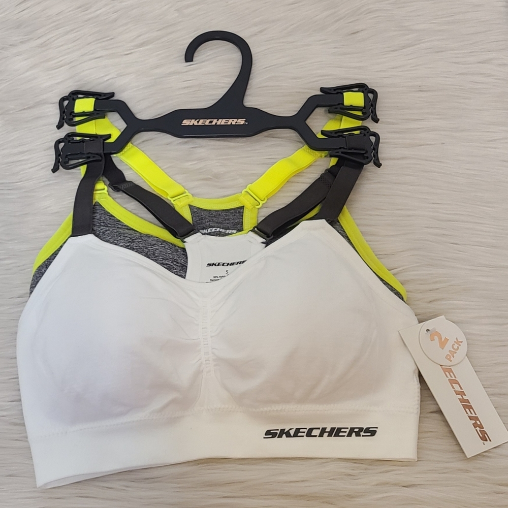 Skechers Seamless Sports bra 2 pack NWT Small